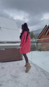 ELYNDI extended wool sweater - CORAL PRE-ORDER